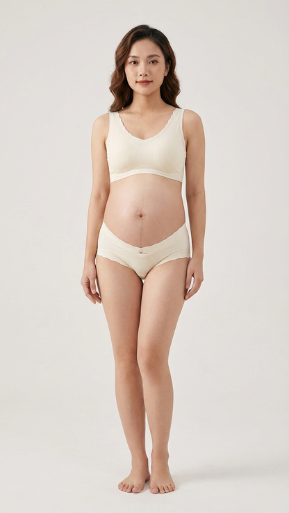 Mamila Bloom Panty™ | Quần lót bầu cạp chéo lụa cao cấp